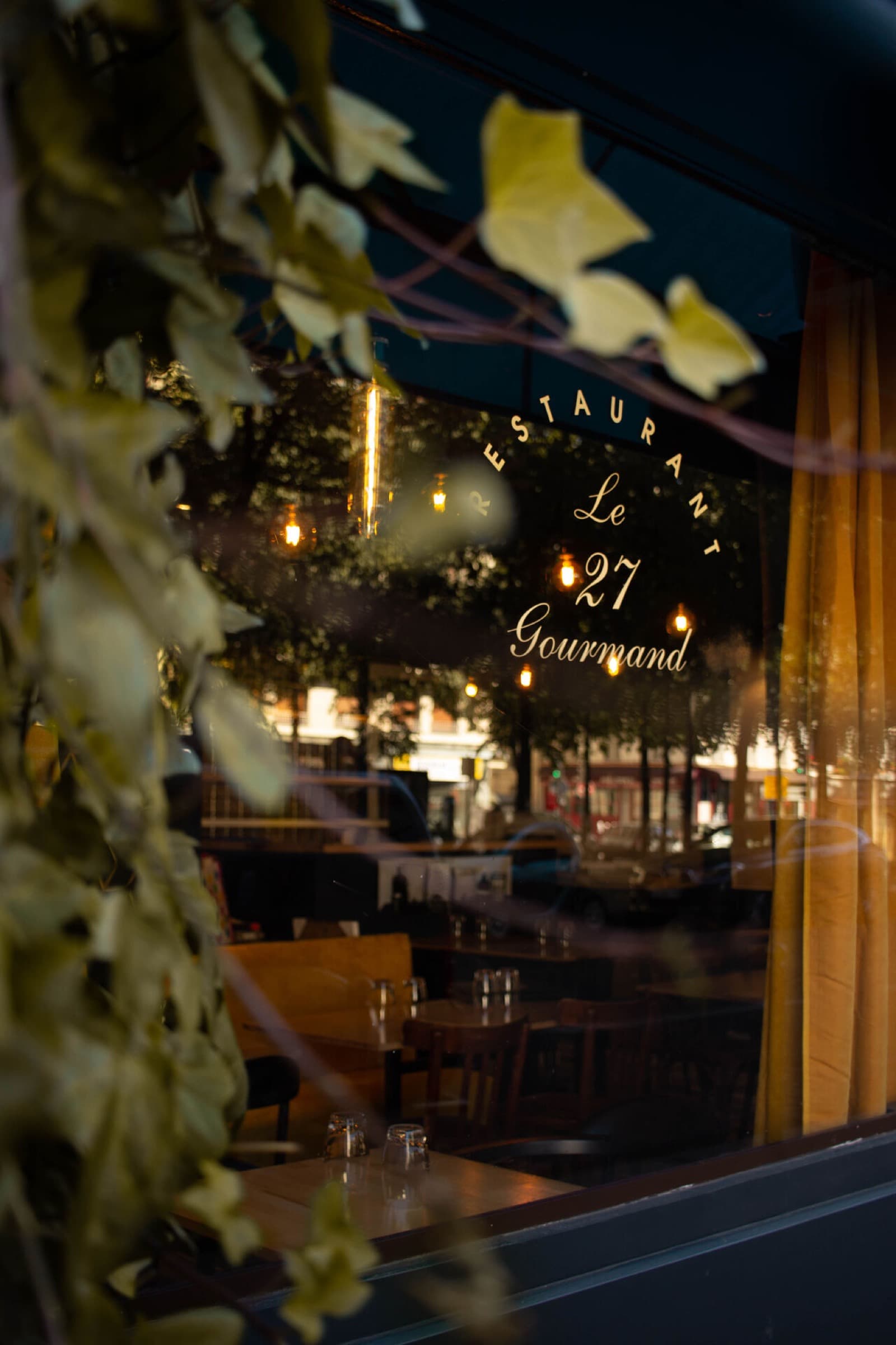 La devanture du restaurant